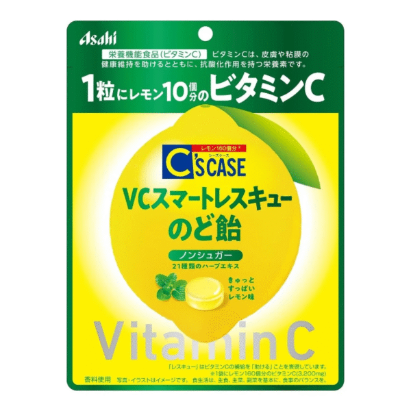 Pastillas para la tos con vitamina C sin azúcar de Asahi Group Food