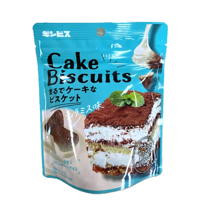 GINBIS CAKE LIKE BISCUIT MELON SHORTCAKE FLAVOR 50G Ginbis 蛋糕饼干 蜜瓜脆饼口味 50g - 图片 1