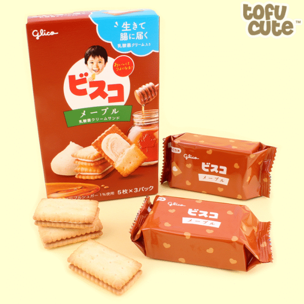 Glico Biscuo Biscuit Maple 15p