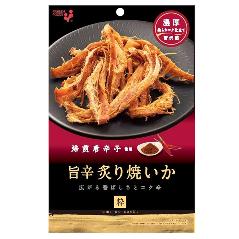 INOUE FOODS GRILLED DRIED SQUID SPICY Calamares secos a la parrilla picantes de Inoue Foods<br><br> <br> <br> - Imagen 1