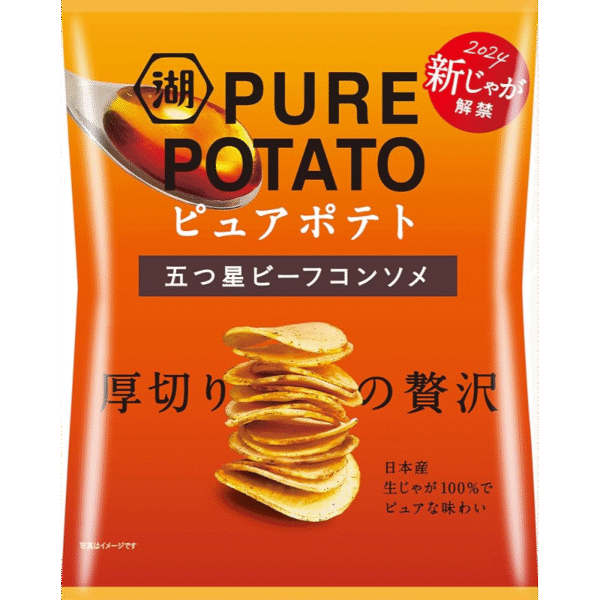 湖池屋纯土豆厚片清汤 52g