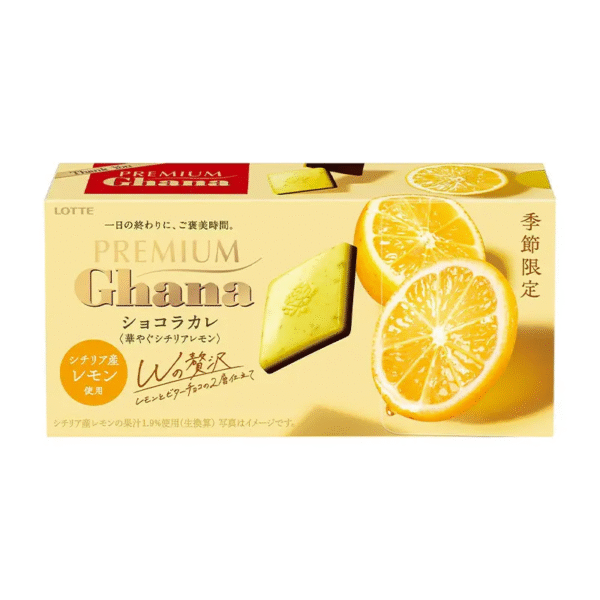 Lotte Premium Ghana Chocolate Carre (Sicilian Lemon)