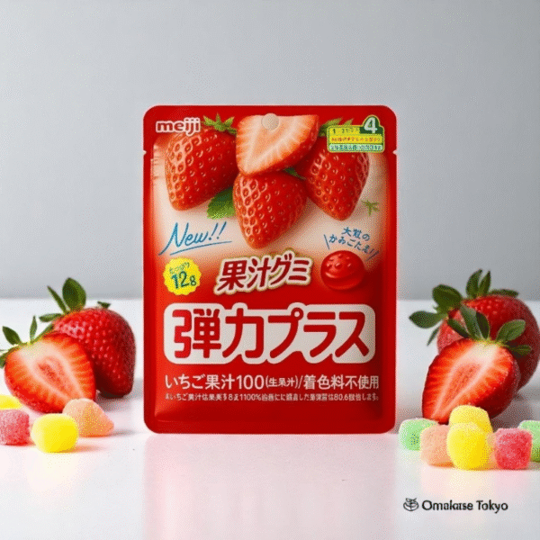 明治果汁弹力软糖（草莓味）72g