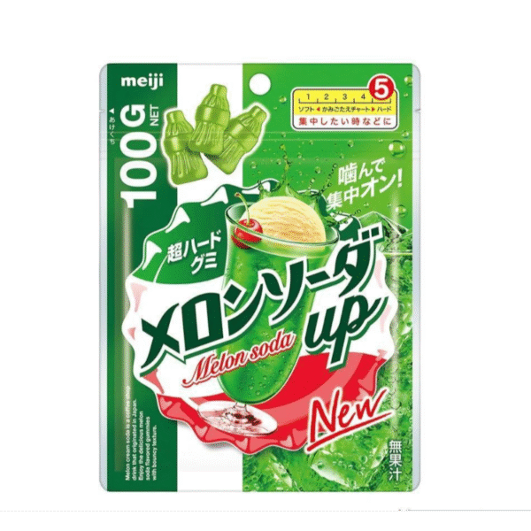 Gomitas duras de soda de melón MEIJI