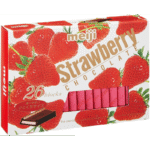 Caja de chocolate Meiji con fresas de 120 g<br><br> <br> <br>