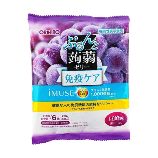 Orihiro Konjac Jelly Grape Plasma Lactic Acid Bacteria Grape 6p