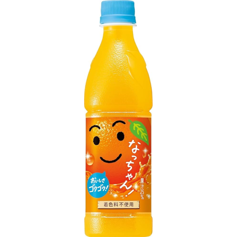 SUNTORY Natchan orange Juice 425ml PET Jugo de naranja Suntory Natchan 425 ml Pet - Imagen 1