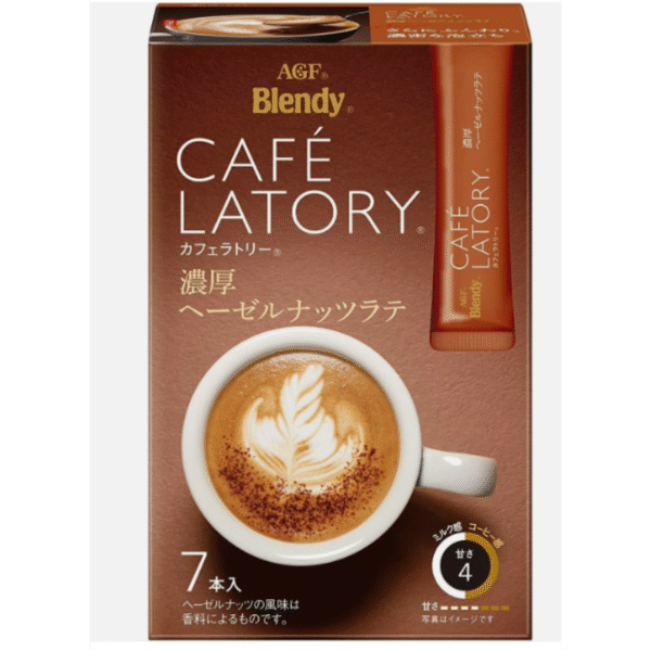 Agf Blendy Cafe Latory Stick (Rich Hazelnut Latte) 7p 74g
