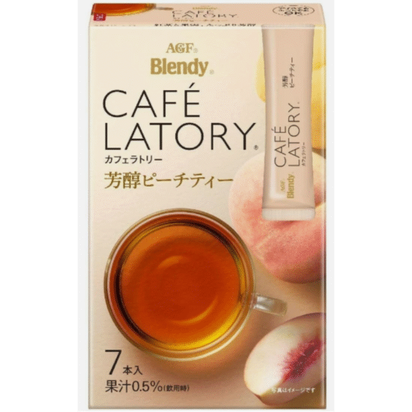 Té aromático de melocotón Agf Blendy Cafe Latory Stick 7p