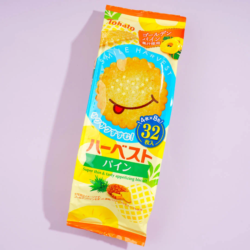 TOHATO Harvest Biscuit Pineapple 32P Tohato 丰收饼干(菠萝味)32块 - 图片 1