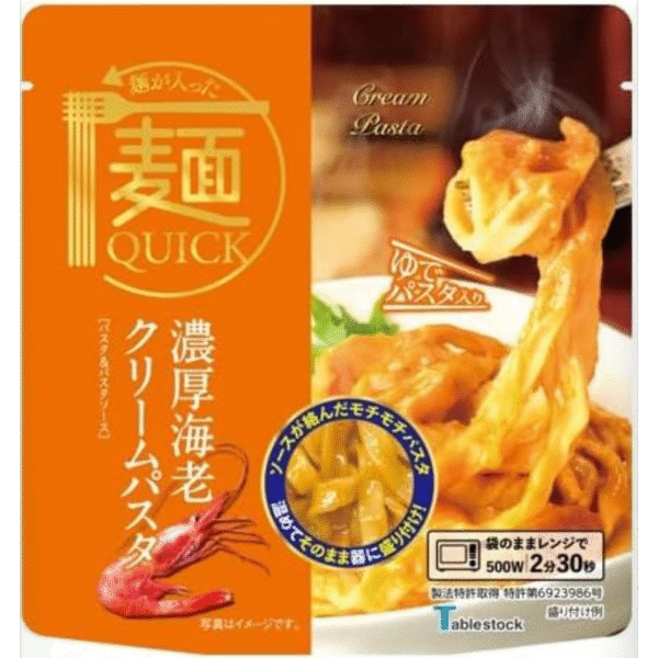 Tablestock Quick Rich Shrimp Cream Pasta Retort Pouch
