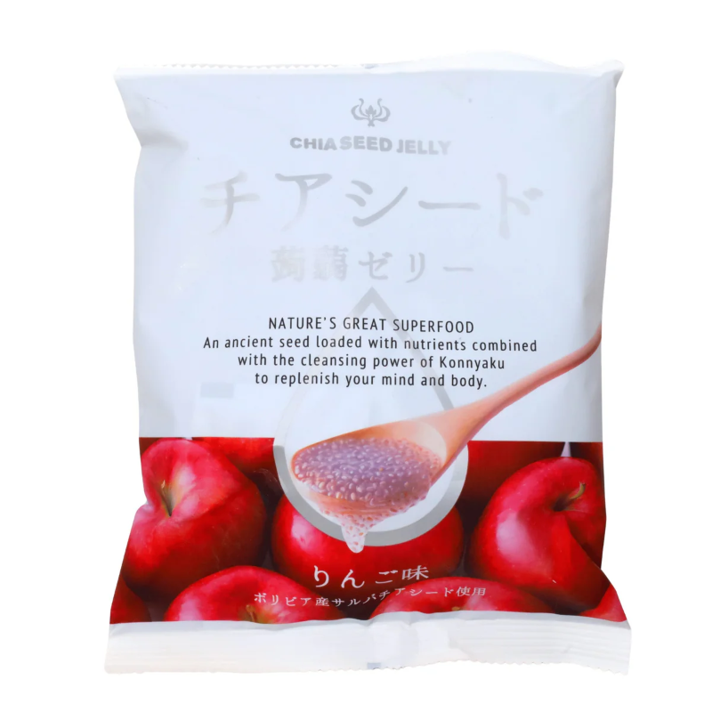 WAKASHO Chia Seed Konjac Jelly Apple 173G Wakasho Chia Seed Konjac Jelly (Apple) 10p 173g - Image 1