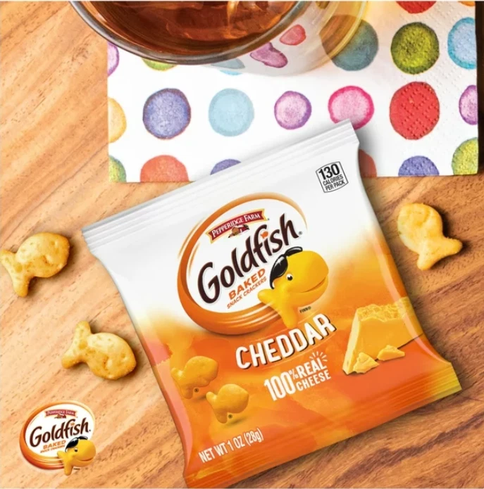 Goldfish Cheddar Cheese Crackers 1oz Goldfish Cheddar Cheese Crackers - Image 1