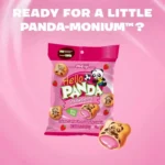 明治熊猫夹心饼干 (草莓味)