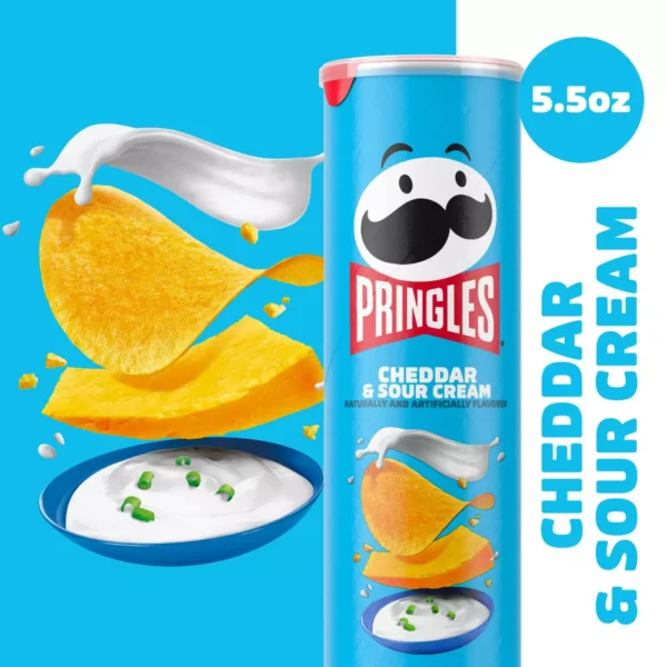 Pringles Cheddar & Sour Cream Potato Crisps