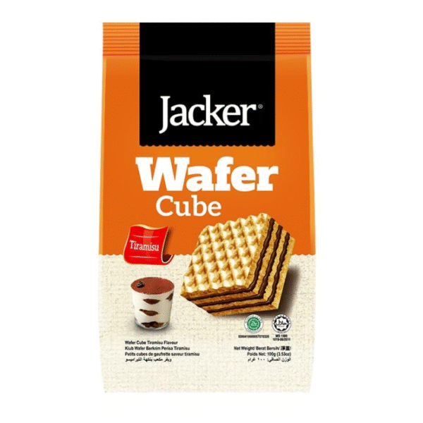 Jacker Wafer Cube Tiramisu flavored 100g