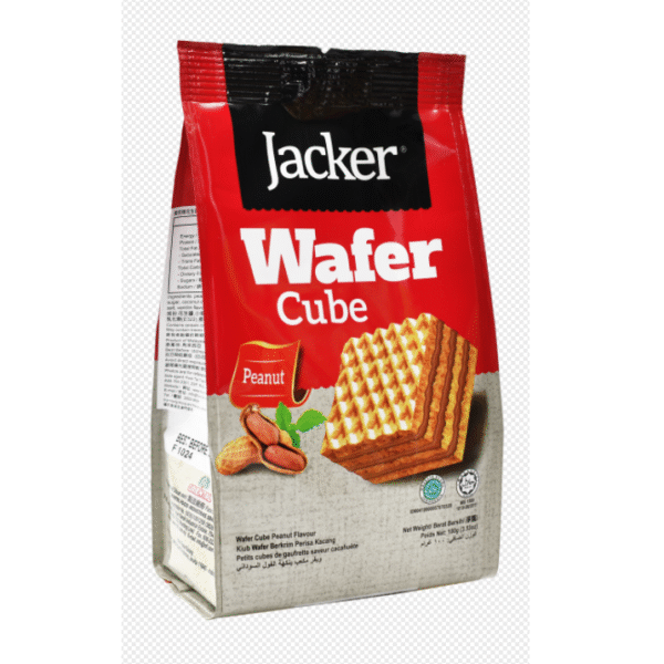 Jacker Wafer Cube Peanut flavored 100g