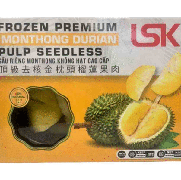 LSK Frozen Premium Monthong Durian Seedless Pulp